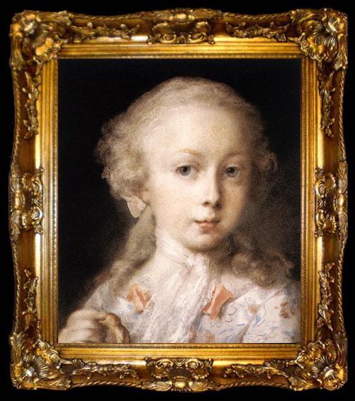 framed  CARRIERA, Rosalba fg Young Lady of the Leblond Family.  gf, ta009-2